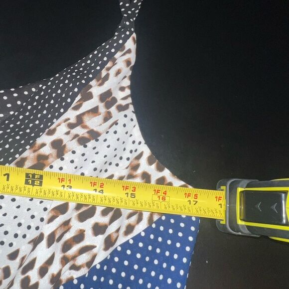Cabi Crossover Cami Polka dot & animal print Size 8 EUC - Picture 7 of 9